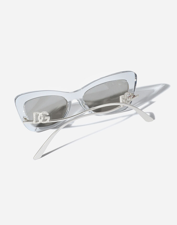 Dolce & Gabbana Sonnenbrille DG Crystal Transparentes Grau VG4467VP16G