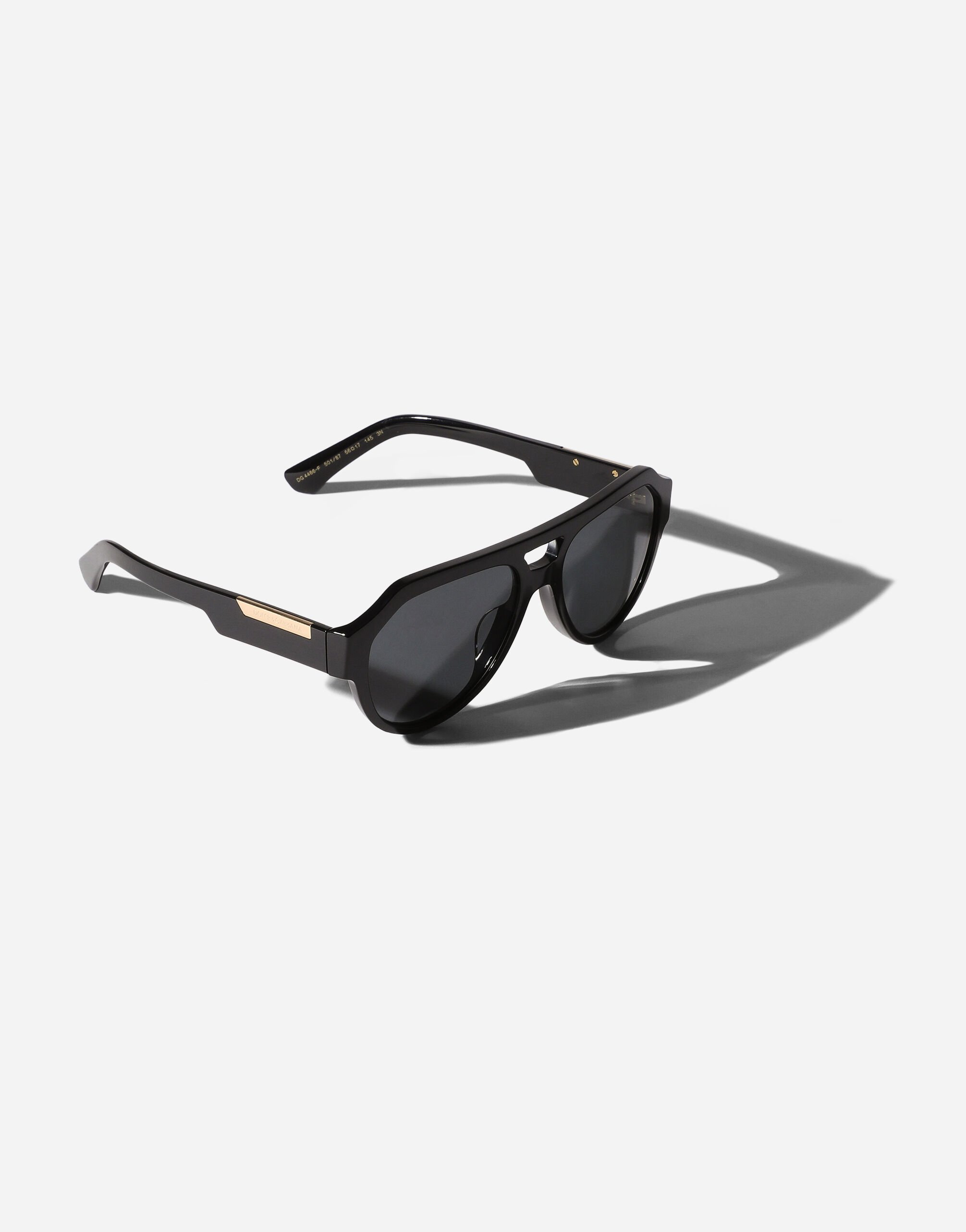 Mirror Logo Sunglasses in Black for Women | Dolce&Gabbana® US