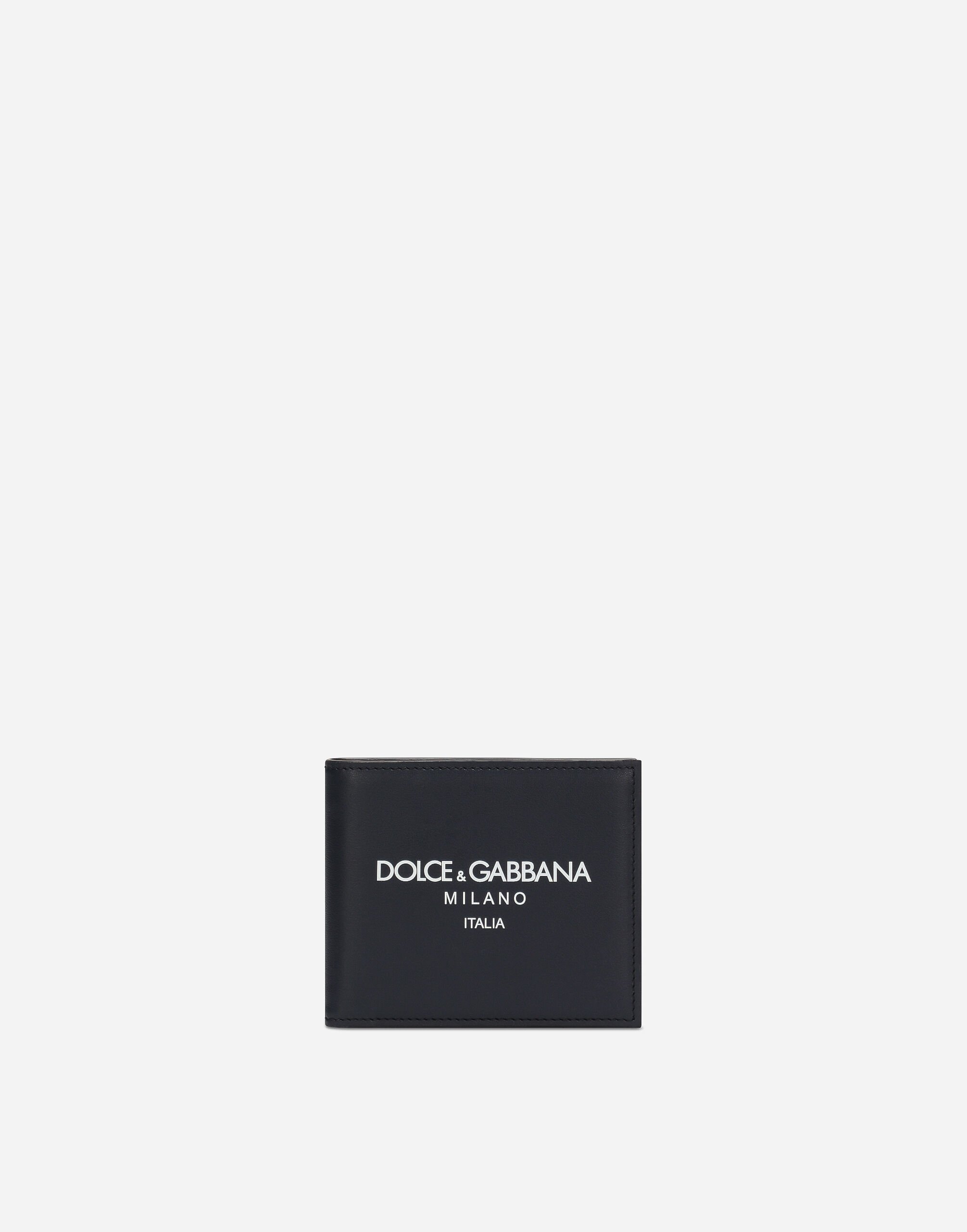 Dolce & Gabbana Calfskin bifold wallet Blue BP0330AJ705