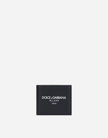 Dolce & Gabbana Calfskin bifold wallet Blue BP0330AN244