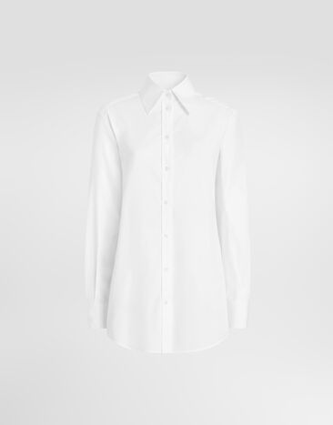 Dolce & Gabbana Cotton poplin shirt Dolce & Gabbana Cotton poplin shirt White F5U89TFU5WO