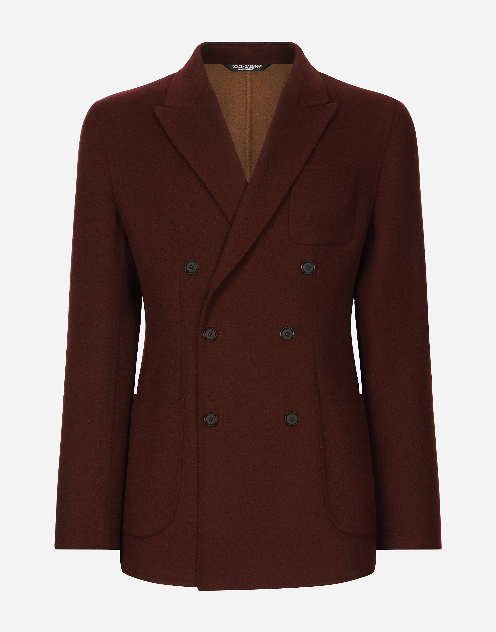 Dolce & Gabbana Double-breasted wool Portofino-fit jacket Bordeaux G2OV4TGH509
