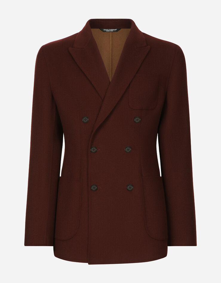 Dolce & Gabbana ダブルブレストジャケット ポートフォリオフィット ウール ボルドー G2OV4TGH509