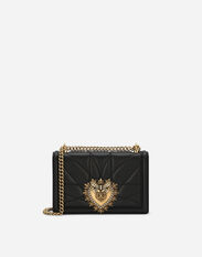 Dolce&Gabbana Medium Devotion bag in quilted nappa leather Black BB7540AF984