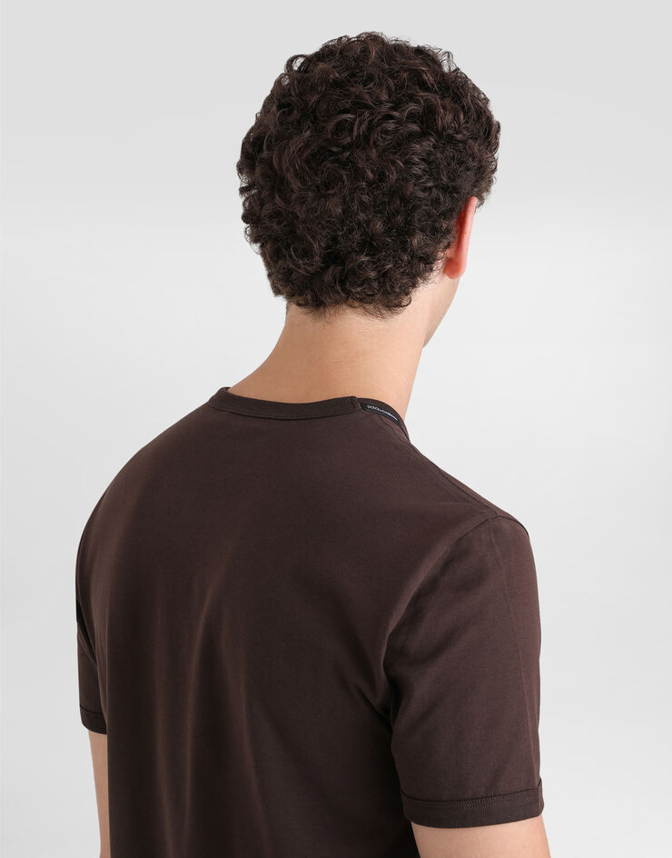 Dolce & Gabbana Cotton t-shirt Brown G8JX7TFU7EQ