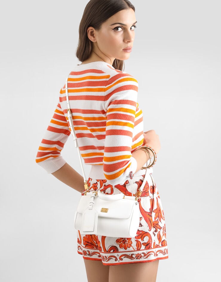 Dolce & Gabbana Mini My Sicily handbag in calfskin Dolce & Gabbana Mini My Sicily handbag in calfskin White BB7864B7321