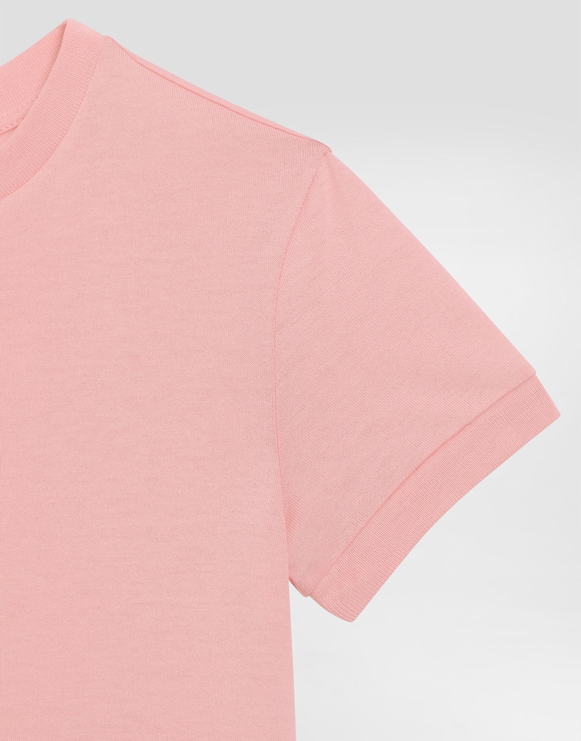 Jersey T-shirt with DG logo in Pink for Girls