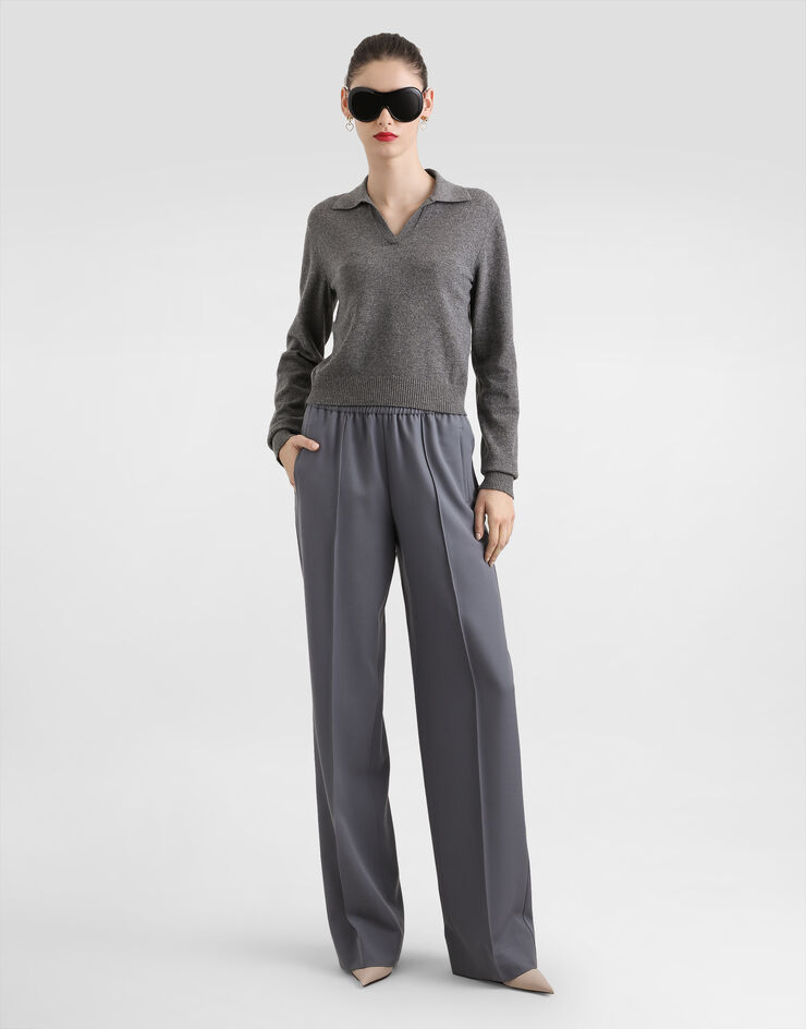 Dolce & Gabbana 羊绒 Polo 套衫 灰 FXZ33ZJDVC2