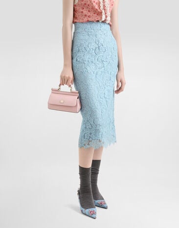 Dolce & Gabbana Mini Sicily handbag in dauphine calfskin Pink BB7116B1001