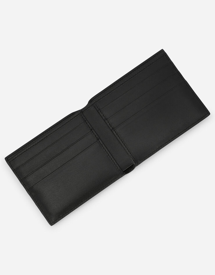 Dolce & Gabbana Calfskin nappa wallet with DG logo Black BP1321AW576
