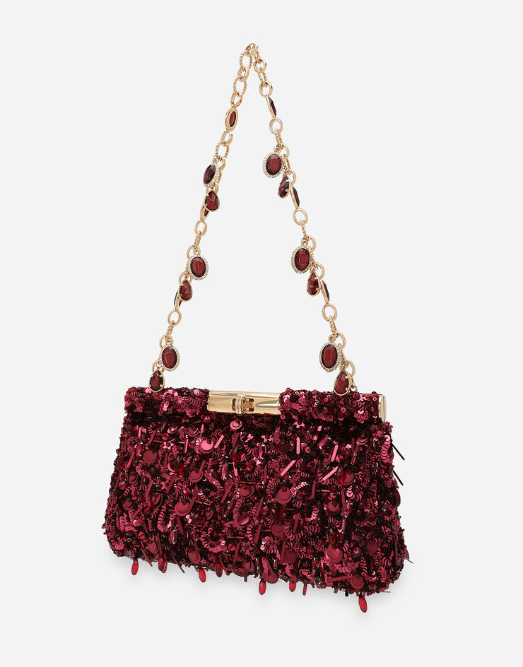 Dolce & Gabbana Bolso de hombro Marlene mediano Burdeos BB7620A5213
