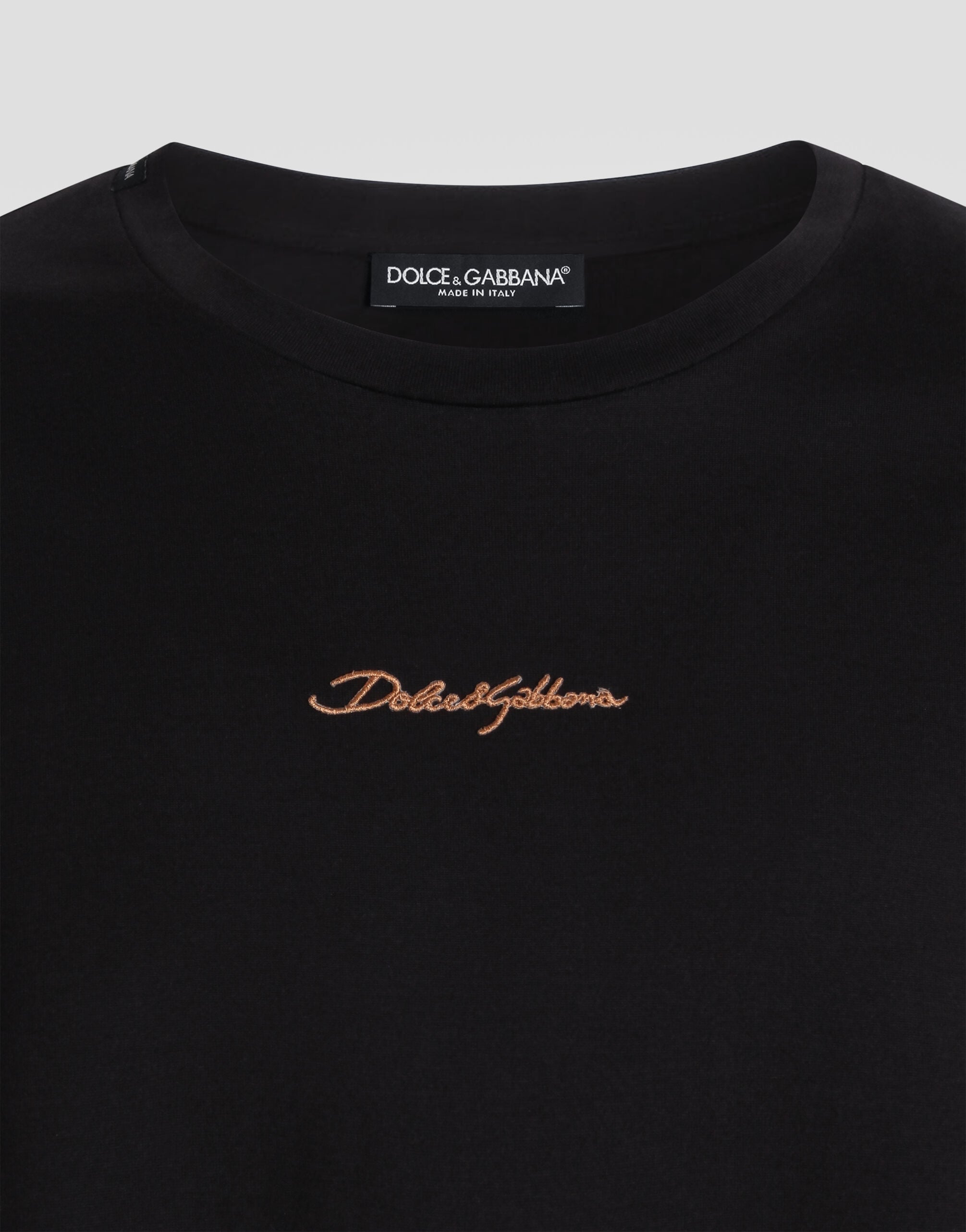 Cotton T-shirt in Brown for Men | Dolce&Gabbana® US