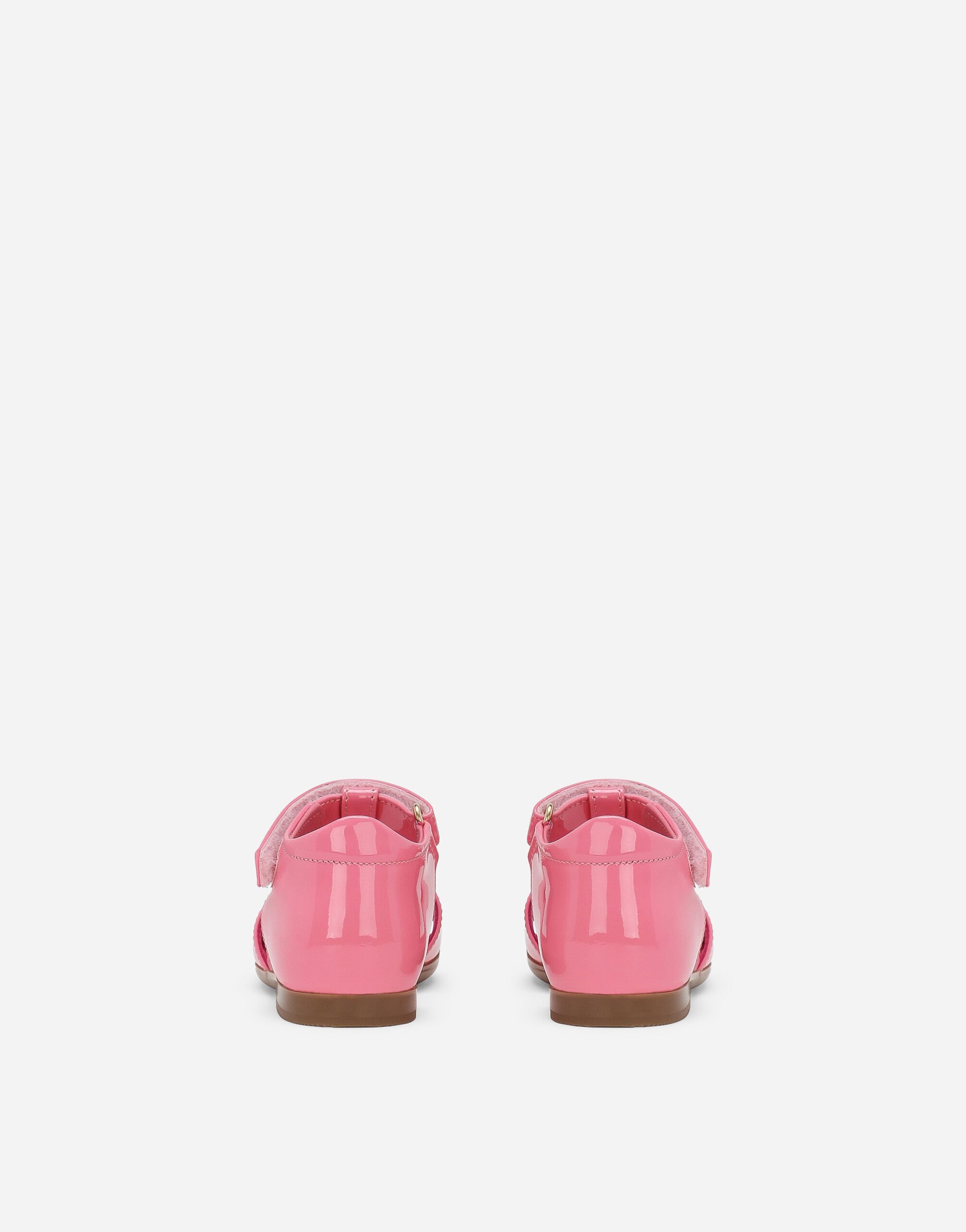 Patent leather sandals in Pink for Girls | Dolce&Gabbana® US
