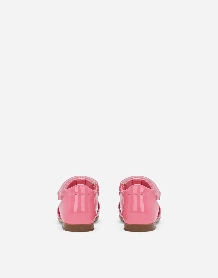 Dolce & Gabbana Patent leather sandals Rosa D20082A1328