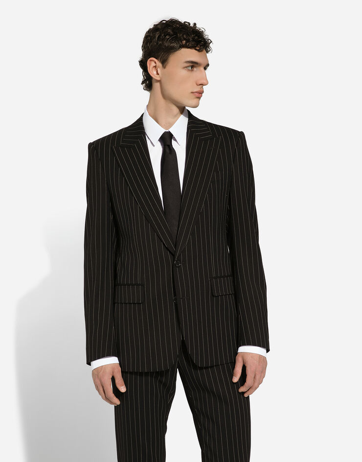 Dolce & Gabbana Single-breasted pinstripe stretch wool Sicily-fit suit Mehrfarbig GKLOMTFRBC0