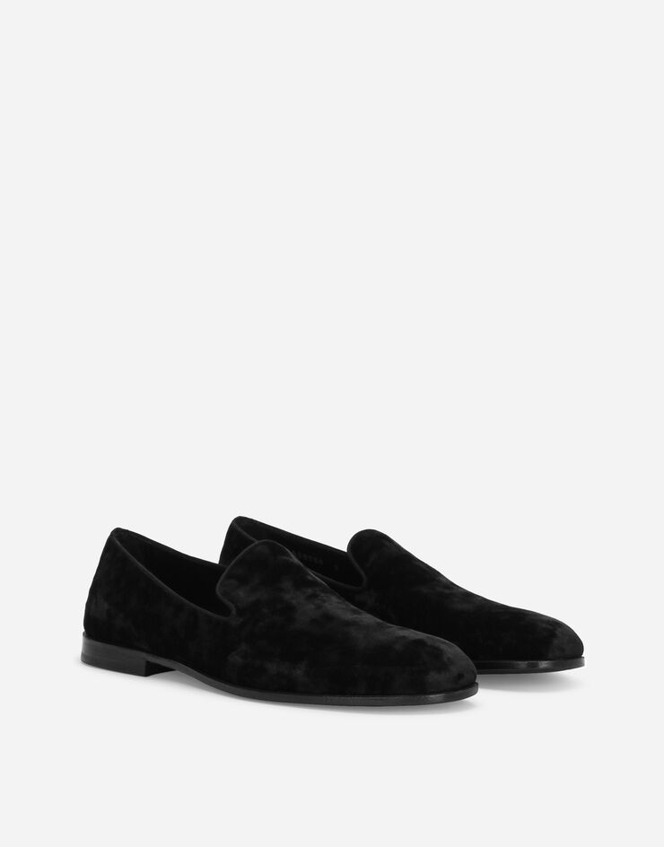 Dolce & Gabbana Pantofola in velluto Nero A50550AO620