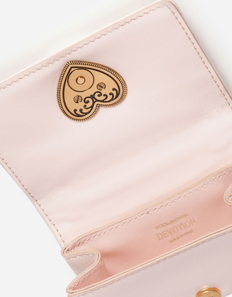 Dolce & Gabbana Devotion micro bag in quilted nappa leather 粉色 BI1399AJ114