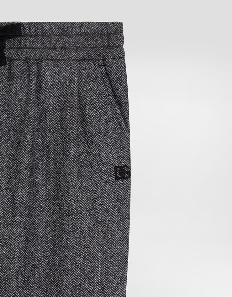 Dolce & Gabbana Wool blend herringbone trousers Multicolor L45P05FCMDE