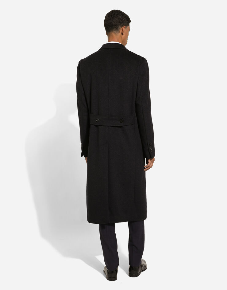 Dolce & Gabbana Cappotto monopetto in cashmere Grigio G042YZFU2D1
