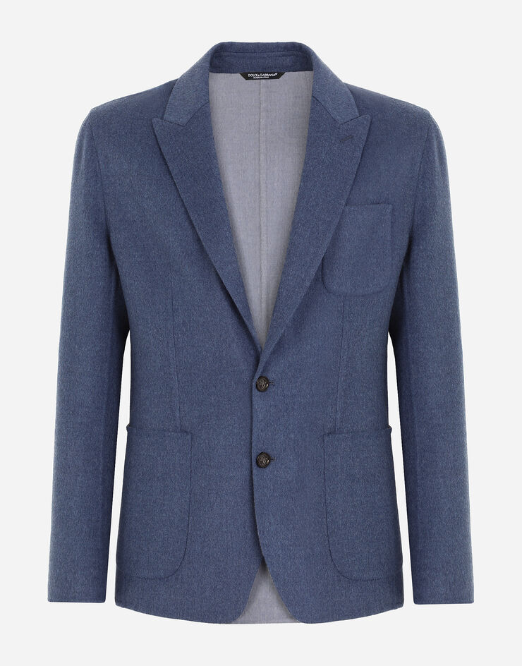 Dolce & Gabbana Deconstructed virgin wool jacket Blue G2NS9THUMJR