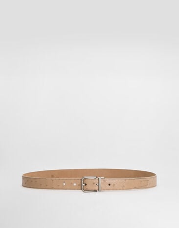 Dolce & Gabbana Cintura in struzzo Beige BC4337A8M90