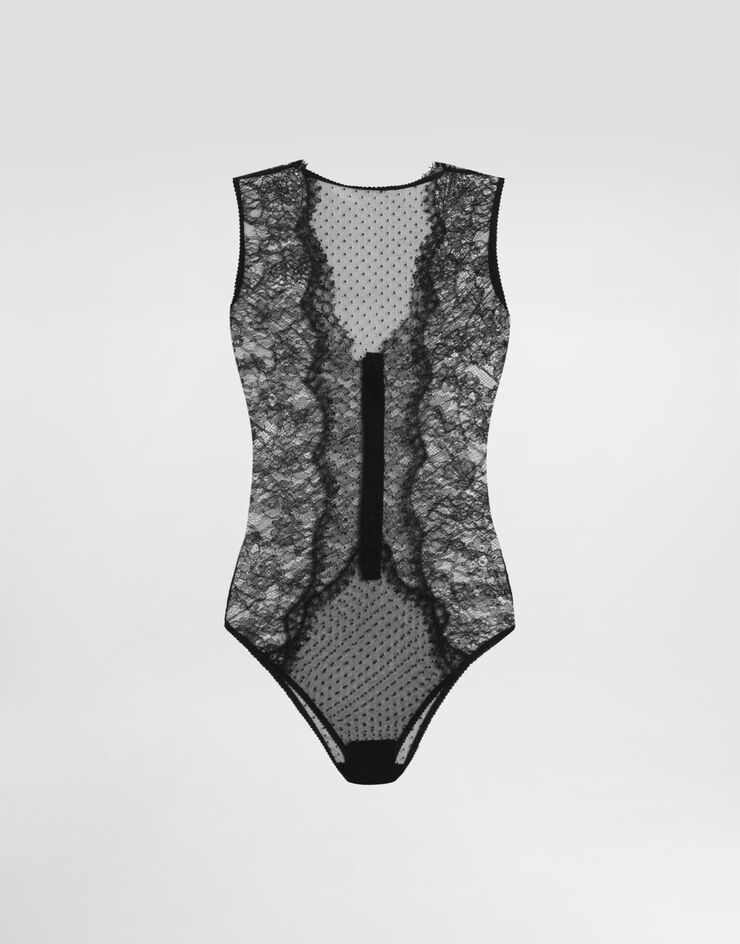 Dolce & Gabbana Bodi de plumeti Black O9A21TON0AL