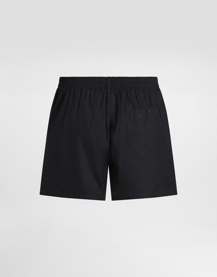 Dolce & Gabbana Logo-print poplin boxer shorts Dolce & Gabbana Logo-print poplin boxer shorts Multicolor M3A12THS5T7