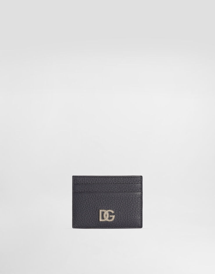 Dolce & Gabbana Calfskin card holder with logo Dolce & Gabbana Calfskin card holder with logo Blue BP0330A0370