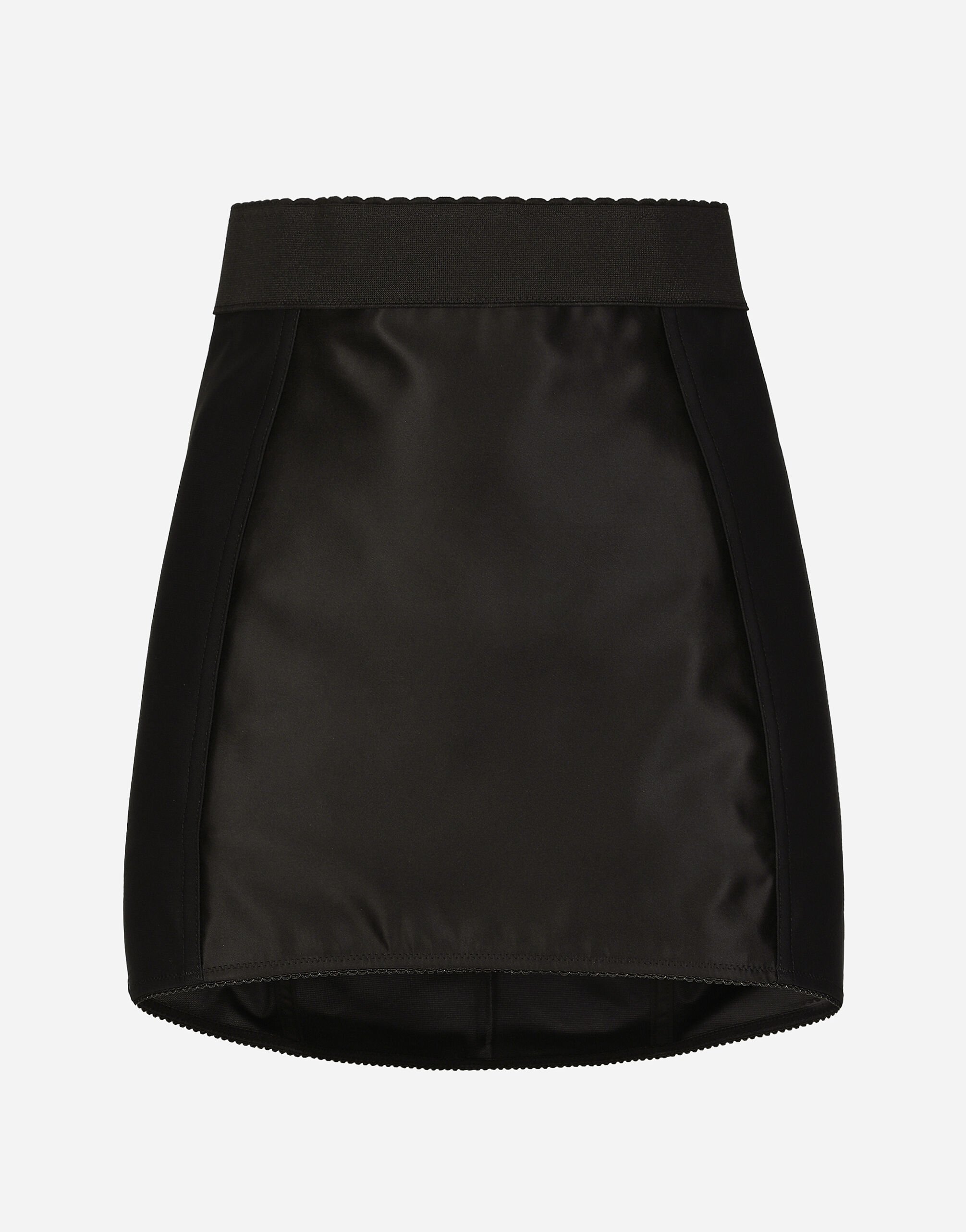 【DOLCE&GABBANA】コルセット風スカート Blackのウィメンズ Short marquisette corset skirt with