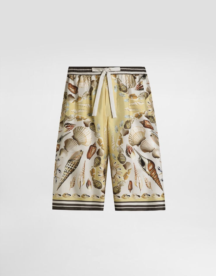 Dolce & Gabbana Printed silk twill trousers Multicolor GV37ATHI1ZG