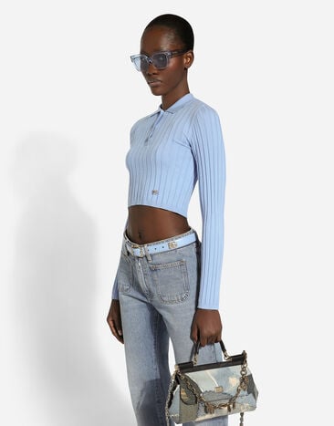 Dolce & Gabbana DG logo belt Light Blue BE1351AQ420