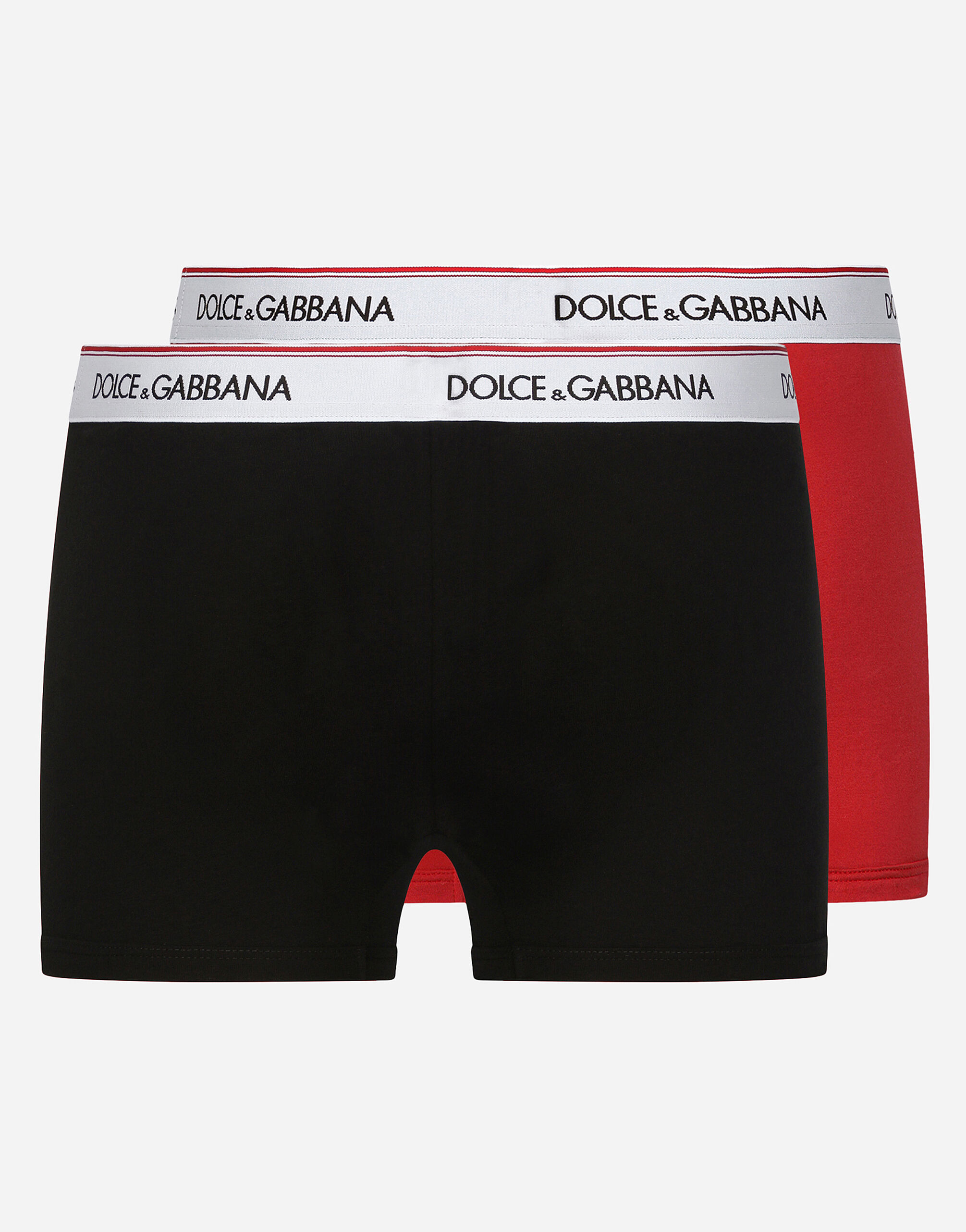 Pack de deux boxers en jersey de coton bi stretch en Multicolore