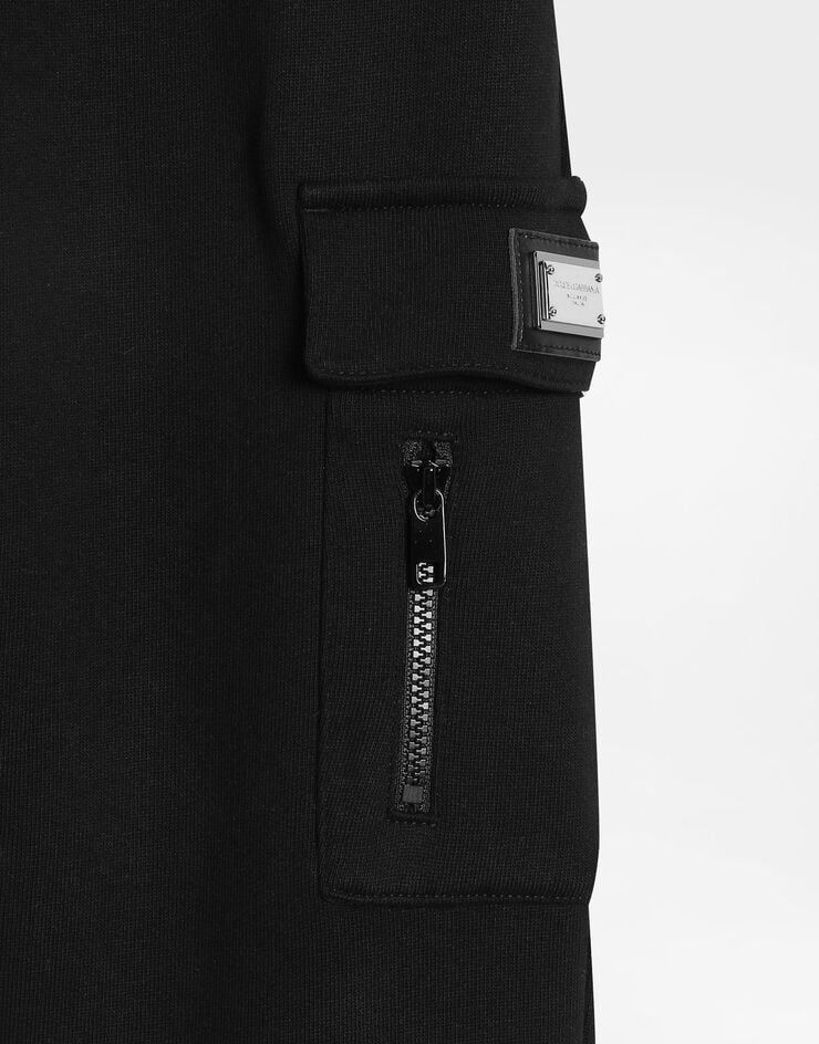 Dolce & Gabbana Pantaloni in felpa stampa esploratore Nero L4JPKYG7PJ9
