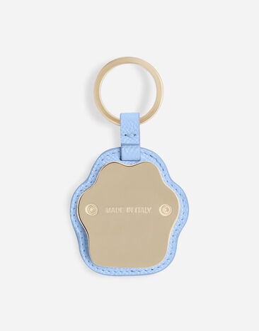 Dolce & Gabbana Porte-clés en cuir de veau Bleu Ciel BD0019A6452