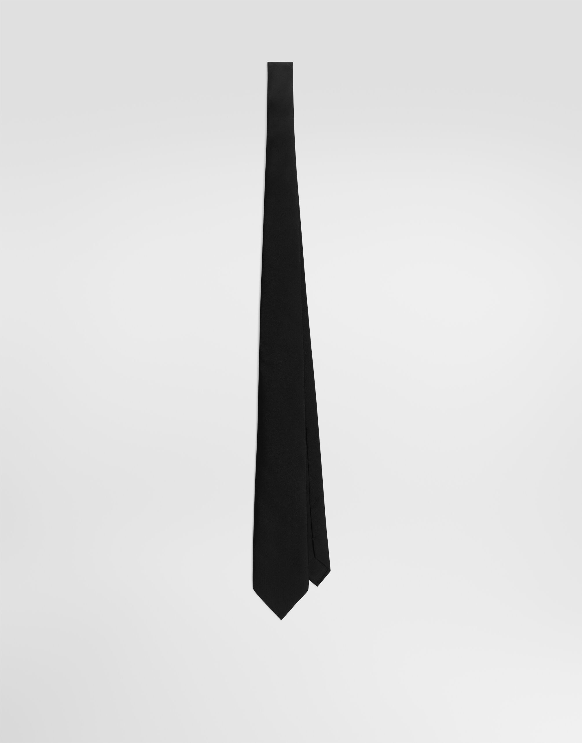 Twill tie in Black for Women | Dolce&Gabbana® US