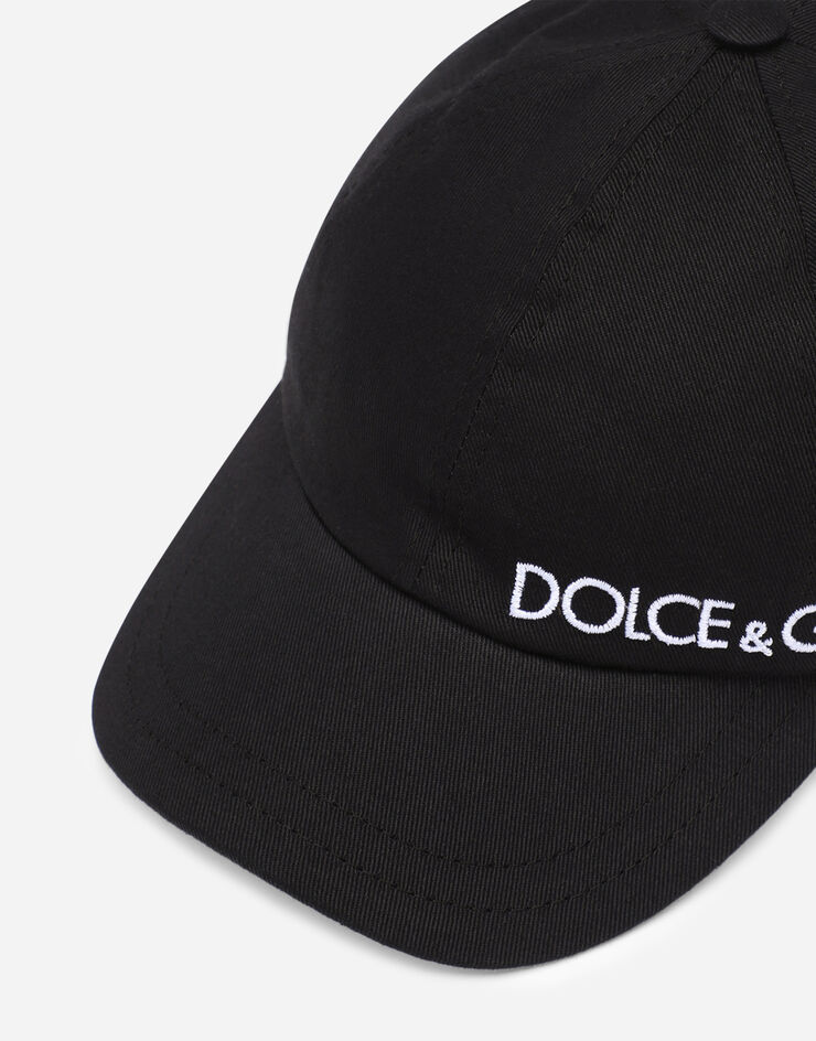 Dolce & Gabbana Cappello baseball con ricamo logo Nero LB4H80G7CG2