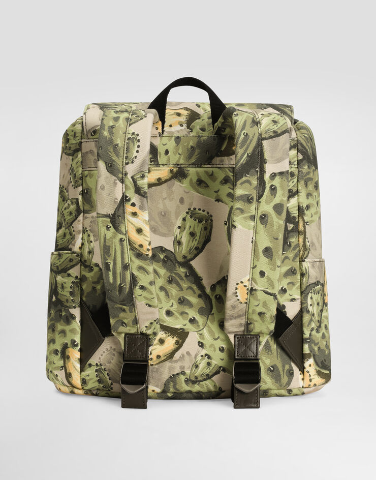 Dolce & Gabbana Figs-print canvas backpack Multicolor EM0120AZ331