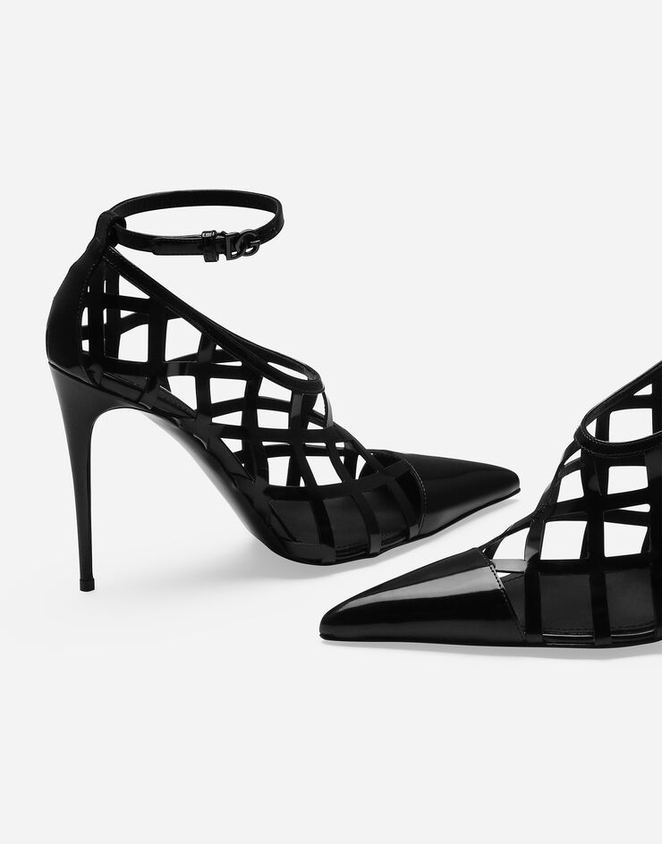 Dolce & Gabbana 폴리싱 카프스킨 펌프스 블랙 CD1846A1037