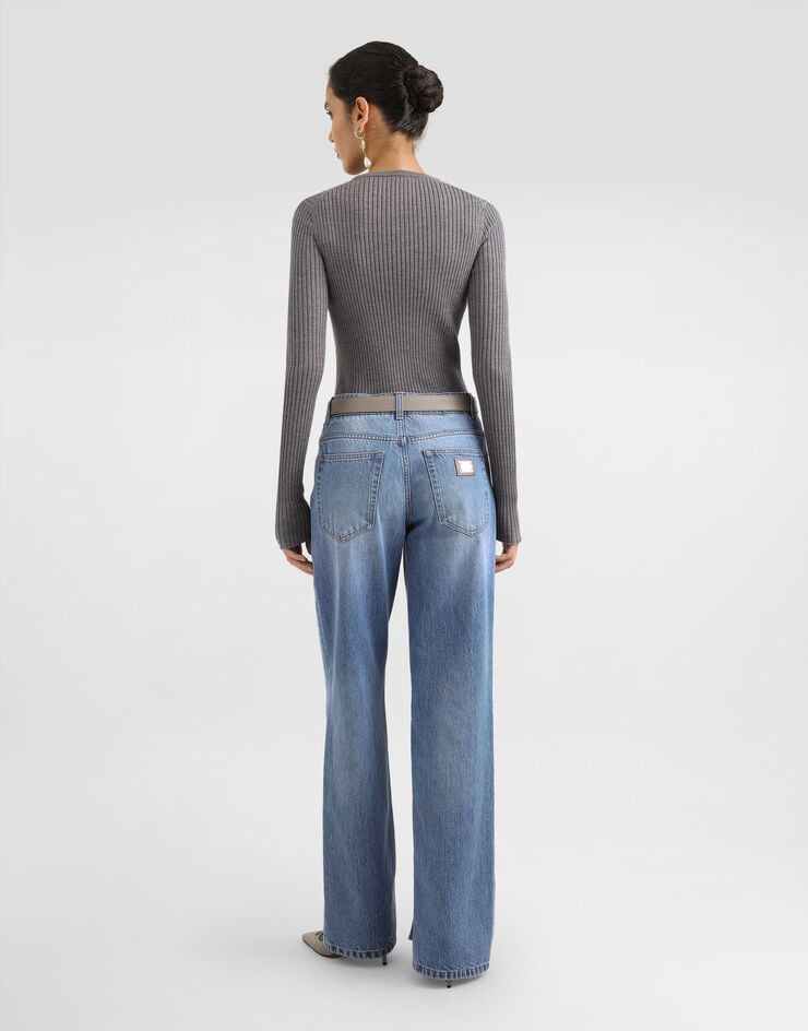 Dolce & Gabbana 5-pocket denim trousers Multicolor FTDCLDG8NQ8