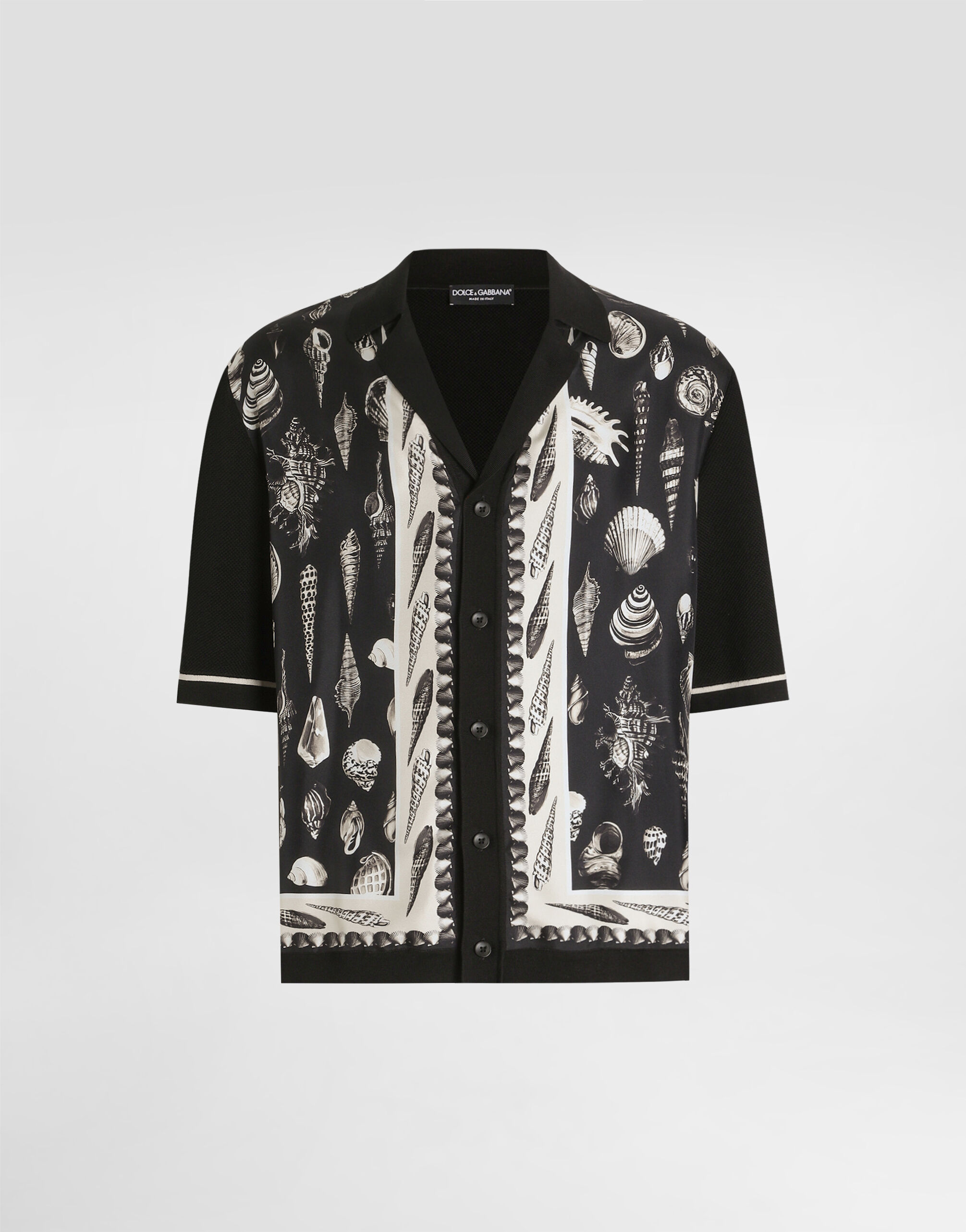 Silk and cotton shirt in Multicolor for Men | Dolce&Gabbana® US