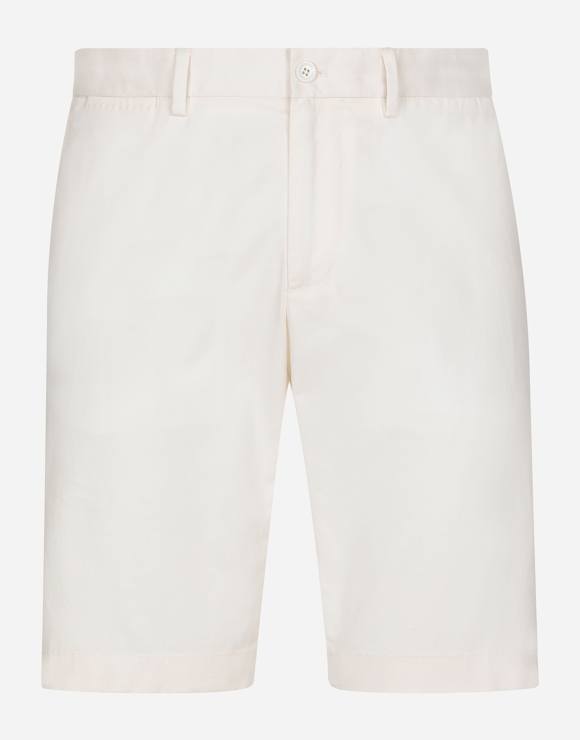 Dolce & Gabbana Stretch cotton shorts Beige GY6GMTGH145