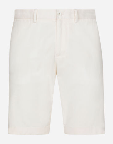 Dolce & Gabbana Stretch cotton shorts Beige GY6GMTGH145