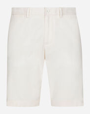 Dolce & Gabbana Stretch cotton shorts Beige GV4EETFU4JB