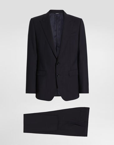 Dolce & Gabbana Single-breasted martini light wool gabardine suit Dolce & Gabbana Single-breasted martini light wool gabardine suit GK05VTFUBG4
