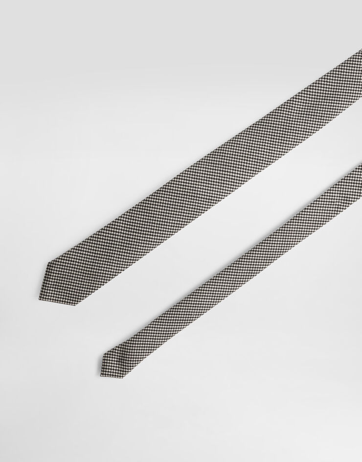 Dolce & Gabbana Houndstooth wool tie Multicolor GT149EFQZAG