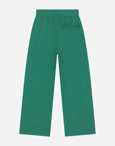 Dolce & Gabbana Pantalón de chándal de punto con logotipo DGVIB3 Verde L7JPIXG7M7A