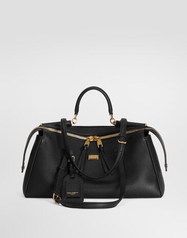 Dolce & Gabbana Medium Vittoria handbag in calfskin Dolce & Gabbana Medium Vittoria handbag in calfskin Black BB7844A0841