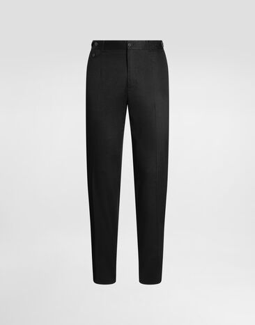 Dolce & Gabbana Cotton gabardine trousers Dolce & Gabbana Cotton gabardine trousers Black GP19VTFUFJR