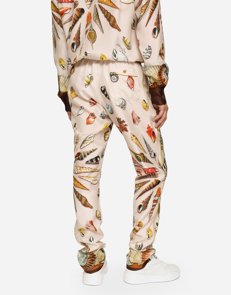Dolce&Gabbana Shell-print silk jogging pants Multicolor I4285MGH177