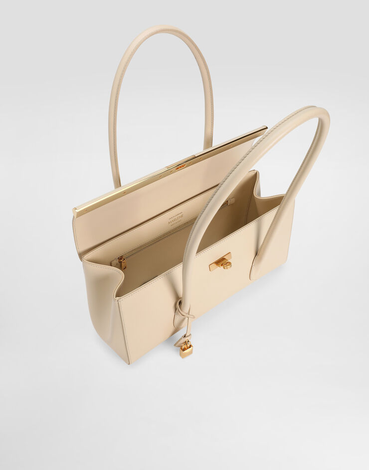 Dolce & Gabbana Marlene handbag in palmellato calfskin White BB7927A3G19